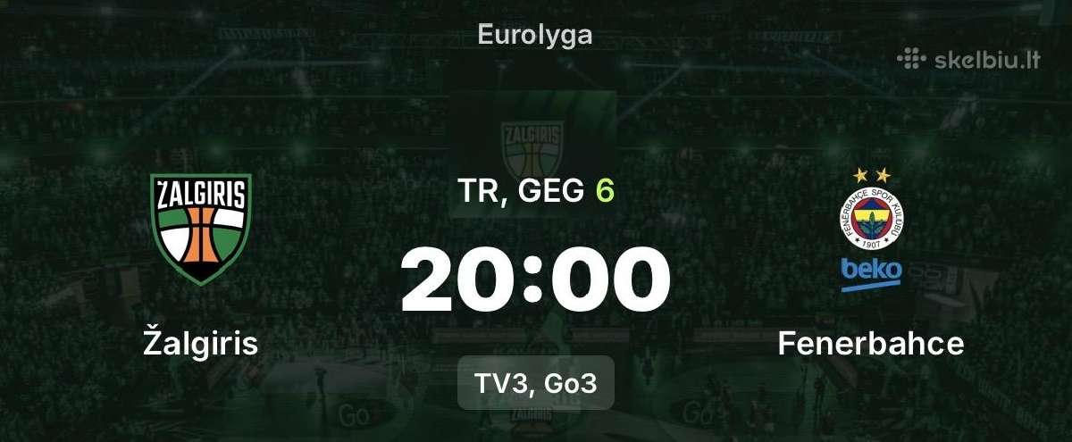 Žalgiris-fenerbahce atkrintamosios 1 biletas