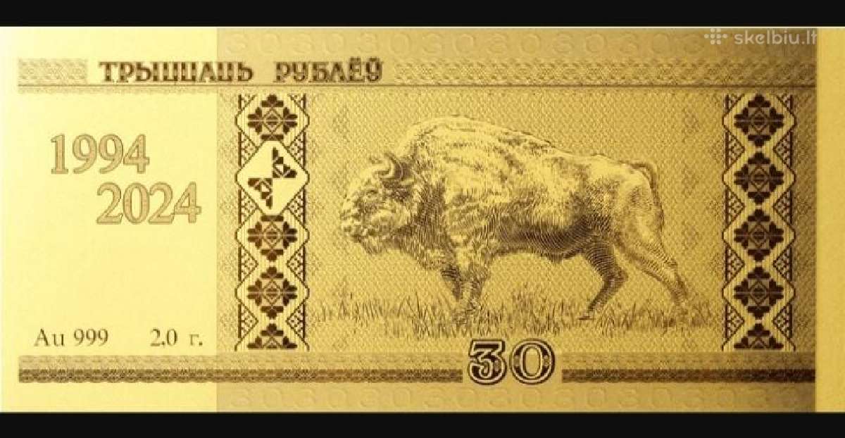 Parduodama Baltarusijos auksinė moneta “Zubr" - nuotraukos Nr. 3