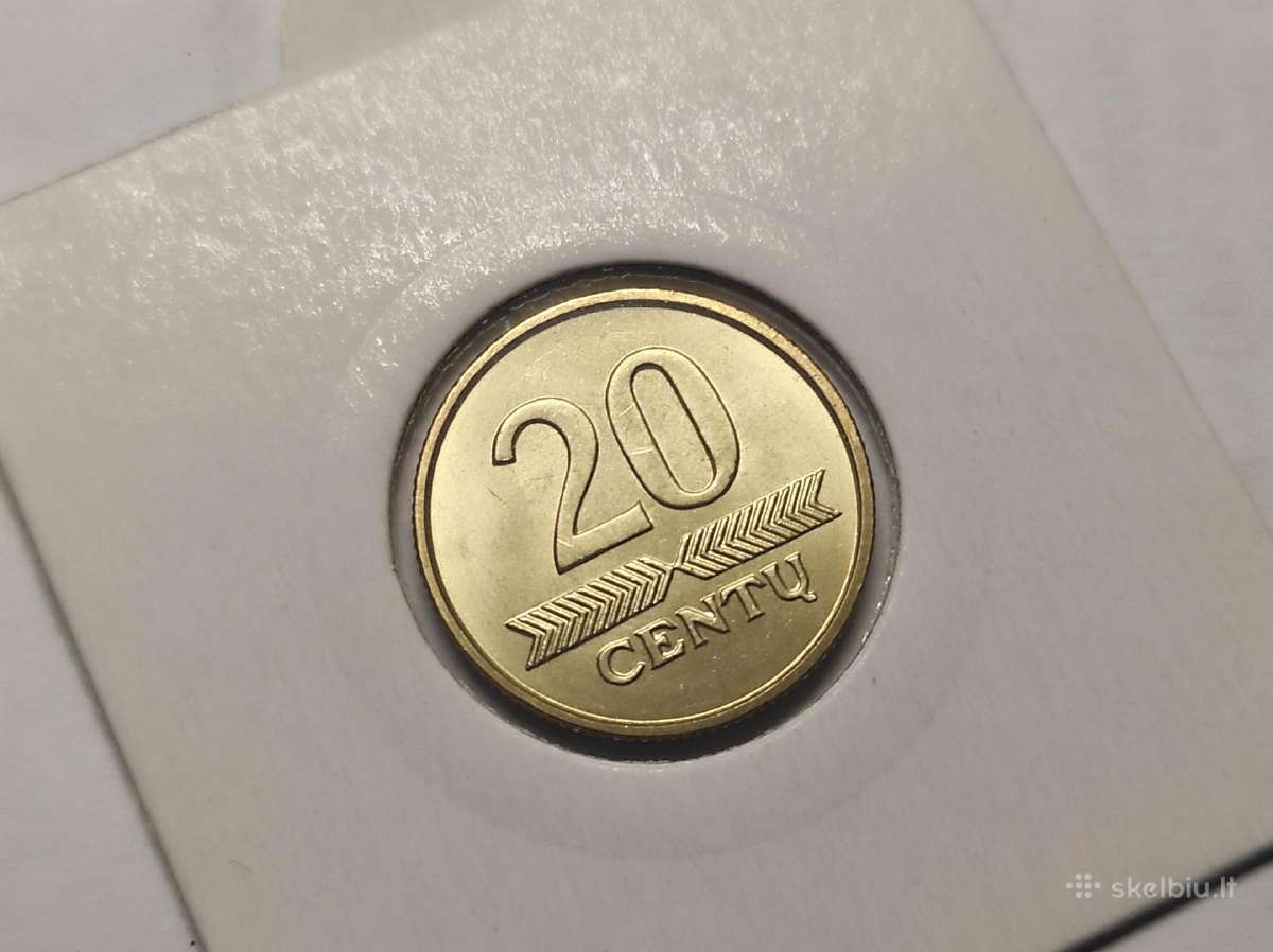 20 ir 50 centų monetos, skirtingi metai - nuotraukos Nr. 9