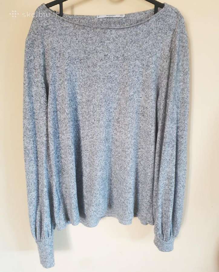 „mango“ pilkas megztinis M (oversize, tiks L/XL)