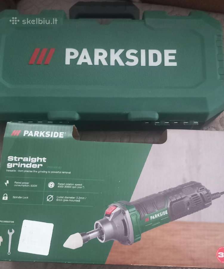 Parduodu tiesinį šlifuoklį Parkside naujas