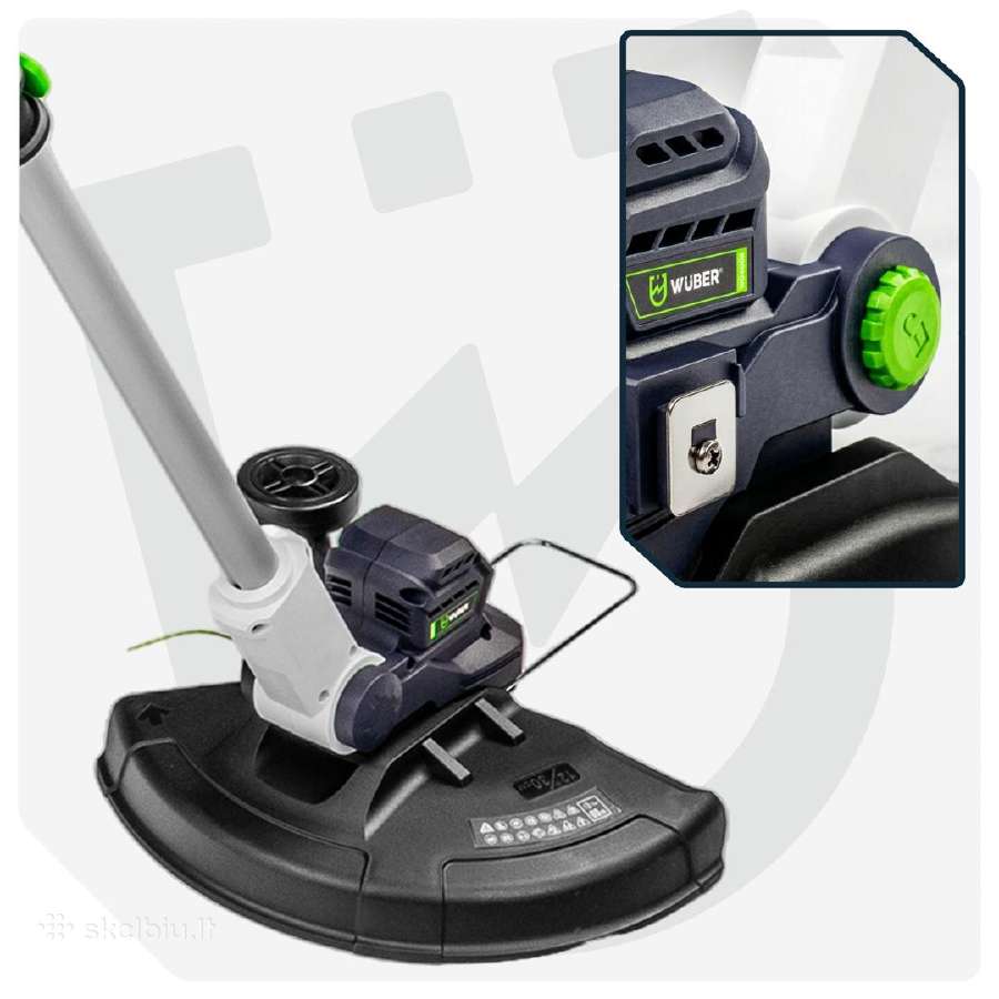 Wuber akumuliatorinis trimeris 20v 2 Akumuliatoria - nuotraukos Nr. 8