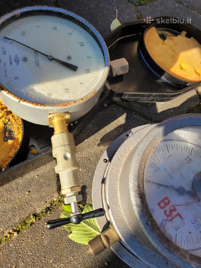 Pramoniniai slėgio matuoklai, 2 vnt. - nuotraukos Nr. 3