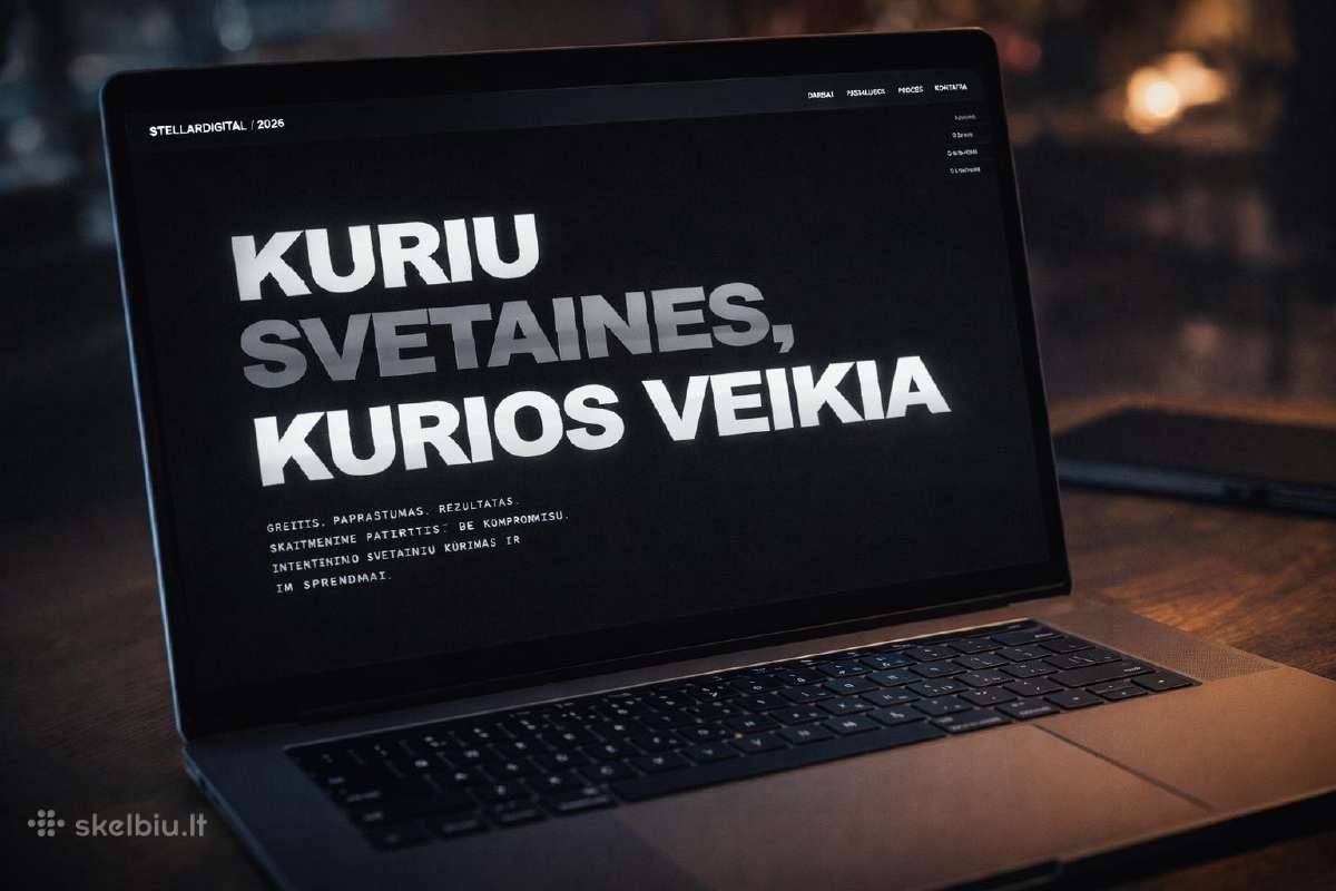 Sukursiu profesionalią svetainę nuo 49€/mėn