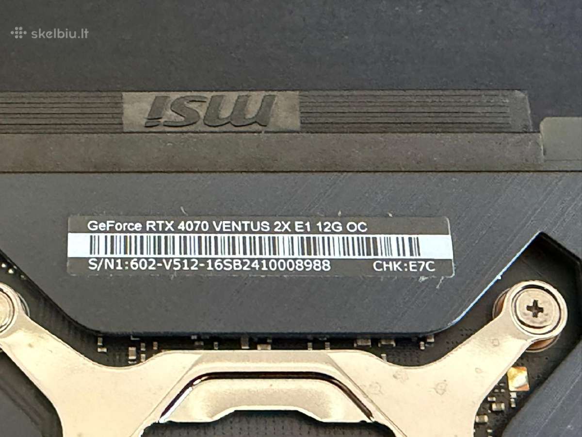 Geforce Rtx 4070 Ventus 12g - nuotraukos Nr. 5