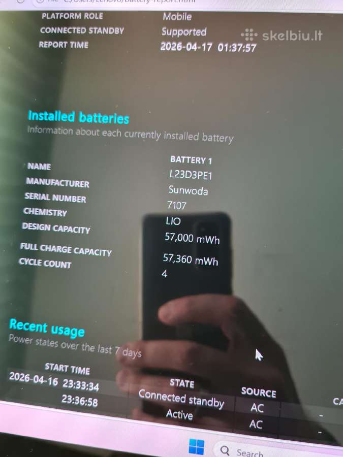 Lenovo 14 Oled touch, snapdragon x, 16gb/512gb - nuotraukos Nr. 6