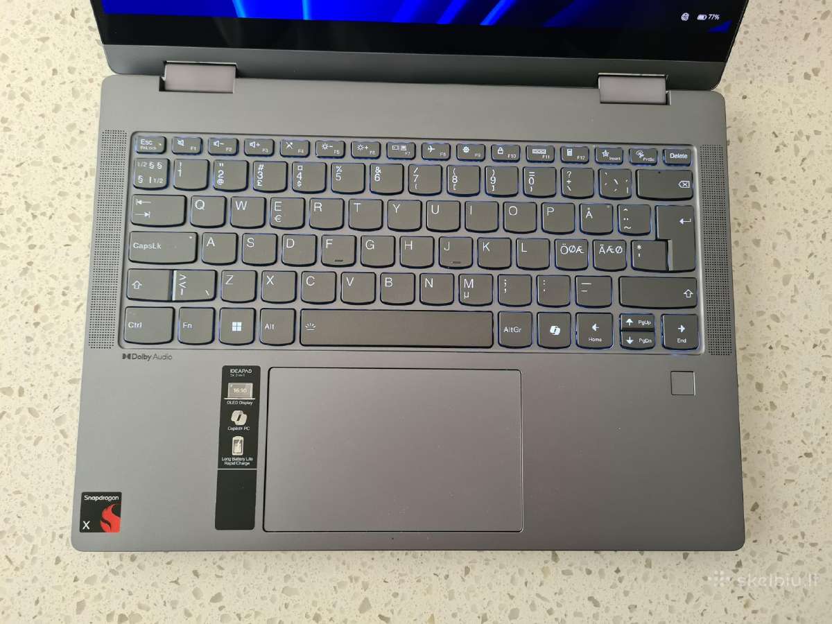 Lenovo 14 Oled touch, snapdragon x, 16gb/512gb - nuotraukos Nr. 5