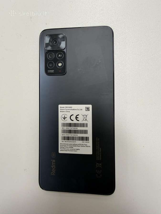 Redmi Note 11 Pro 5G juodas - 70eur