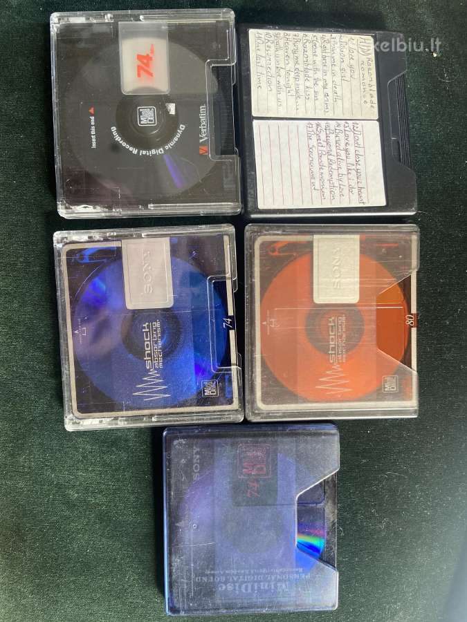 Md, mini diskai, mini disc (10 vnt.)