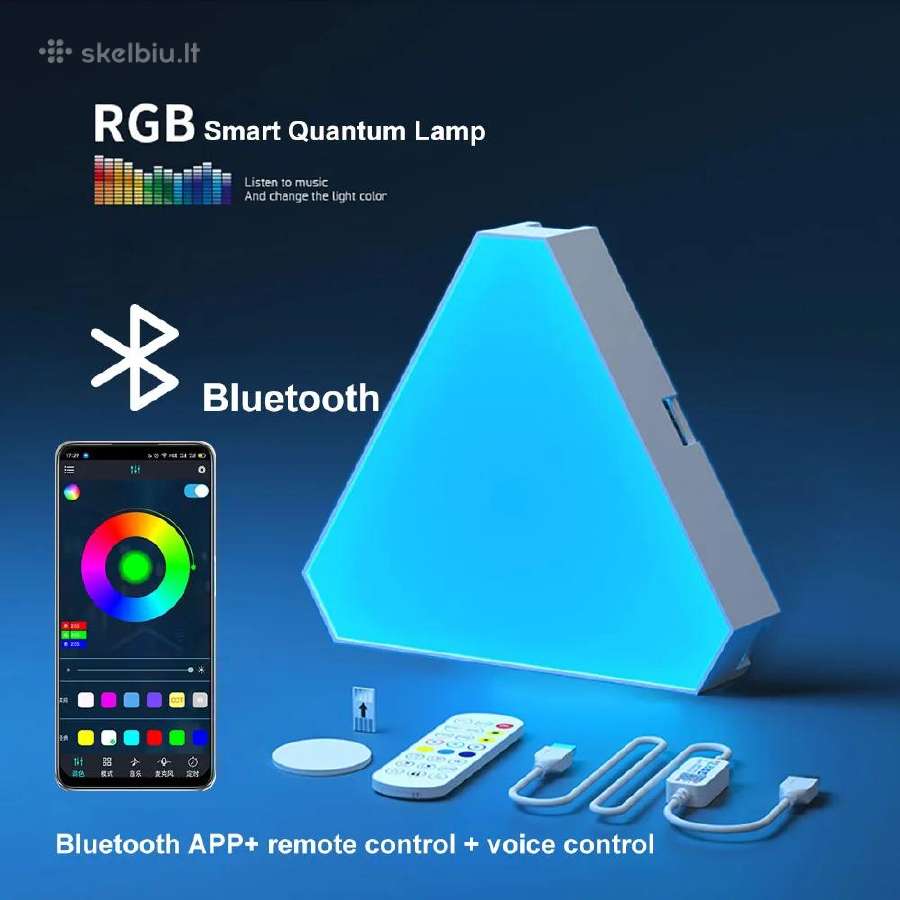 LED Rgb Šešiakampis apšvietimas žaidimų kambariui - nuotraukos Nr. 14