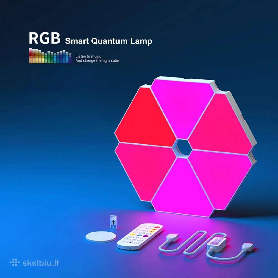LED Rgb Šešiakampis apšvietimas žaidimų kambariui - nuotraukos Nr. 16