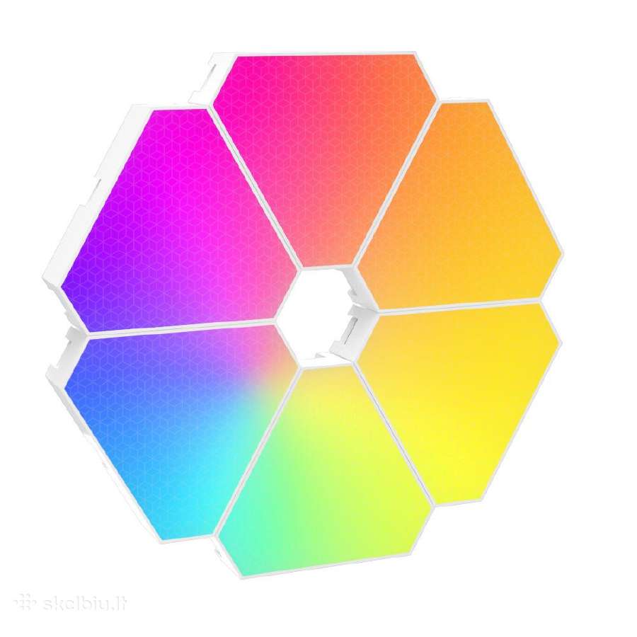LED Rgb Trikampis apšvietimas gaming sienos + App - nuotraukos Nr. 12