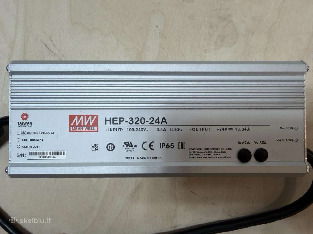 Mean Well Hep-320-24a Impulsinis maitinimo šaltini