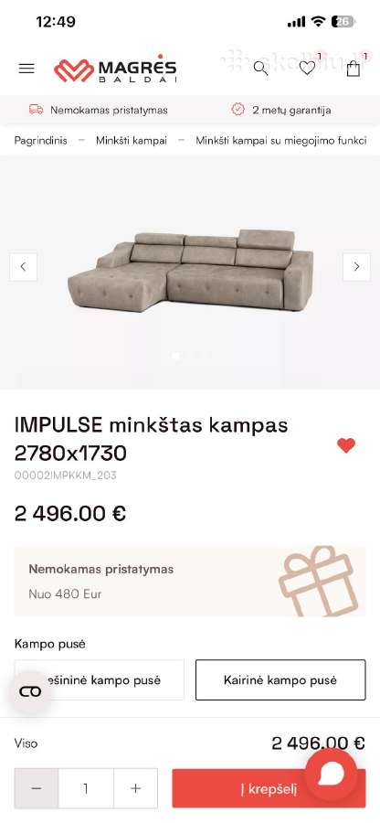 Magrės kampas Impuls
