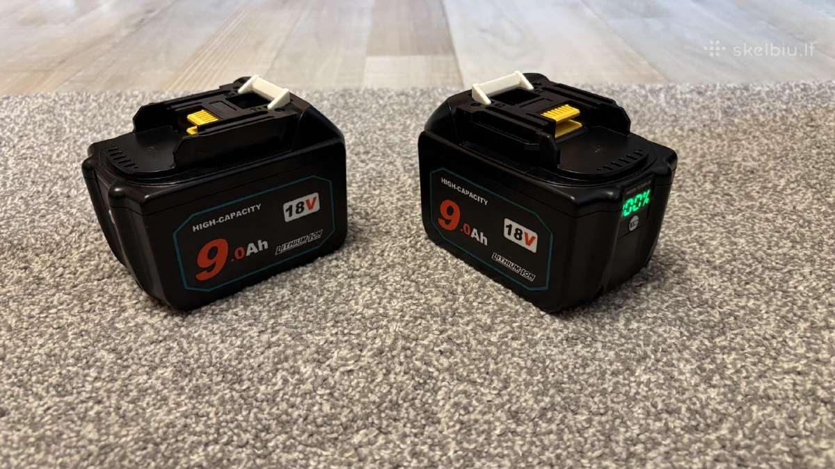 Makita padidintos talpos baterijos ir remontas