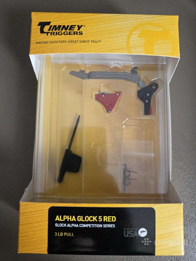 Nuleistukas Timney Triggers Usa Alpha Glock 5 Red - nuotraukos Nr. 2