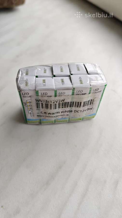 LED lemputes g4 12v 3w