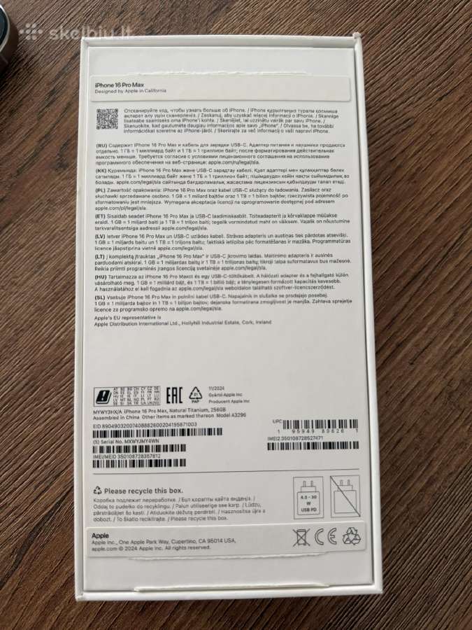 iPhone 16 pro max 256gb - nuotraukos Nr. 6
