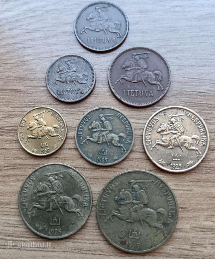 Tarpukario Lietuvos pilnas centų komplektas - nuotraukos Nr. 2