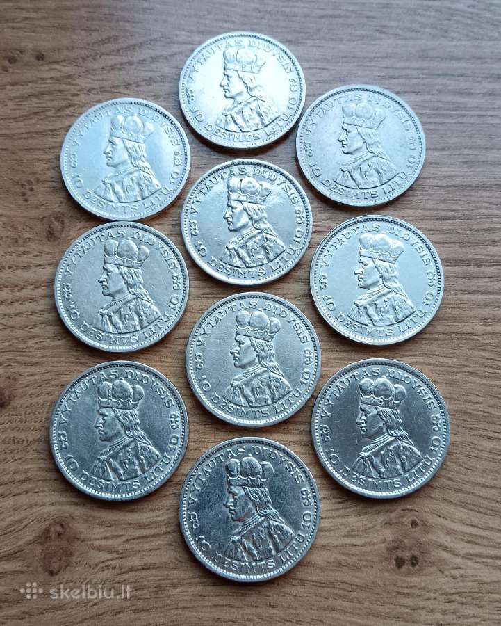 10 litų 1936 m. Vytautas Didysis