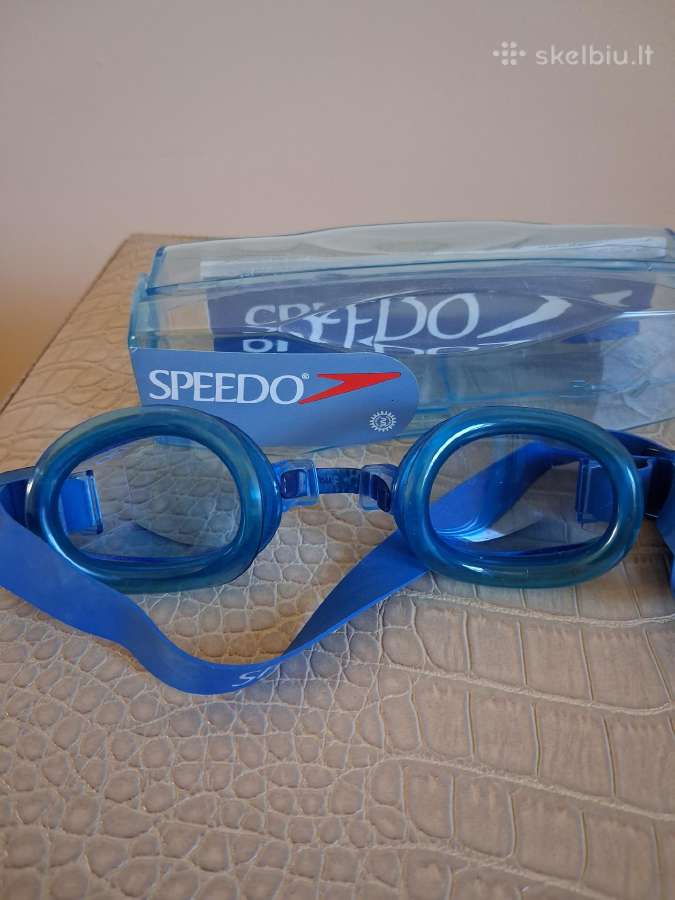 Speedo Splasher mėlyni plaukimo akiniai su dėklu - nuotraukos Nr. 3