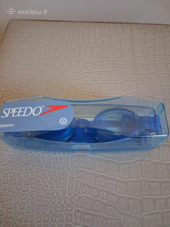 Speedo Splasher mėlyni plaukimo akiniai su dėklu - nuotraukos Nr. 5