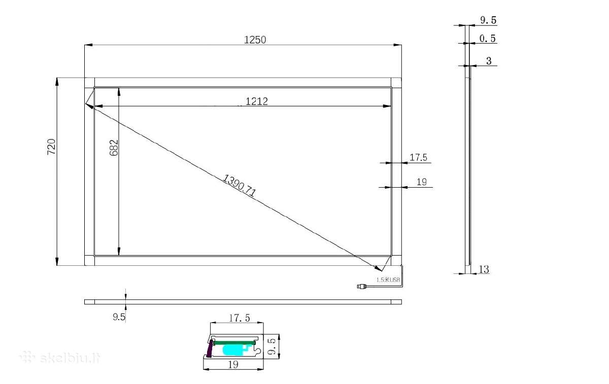 55" Ir touch frame (interaktyvus rėmas TV ) - nuotraukos Nr. 5