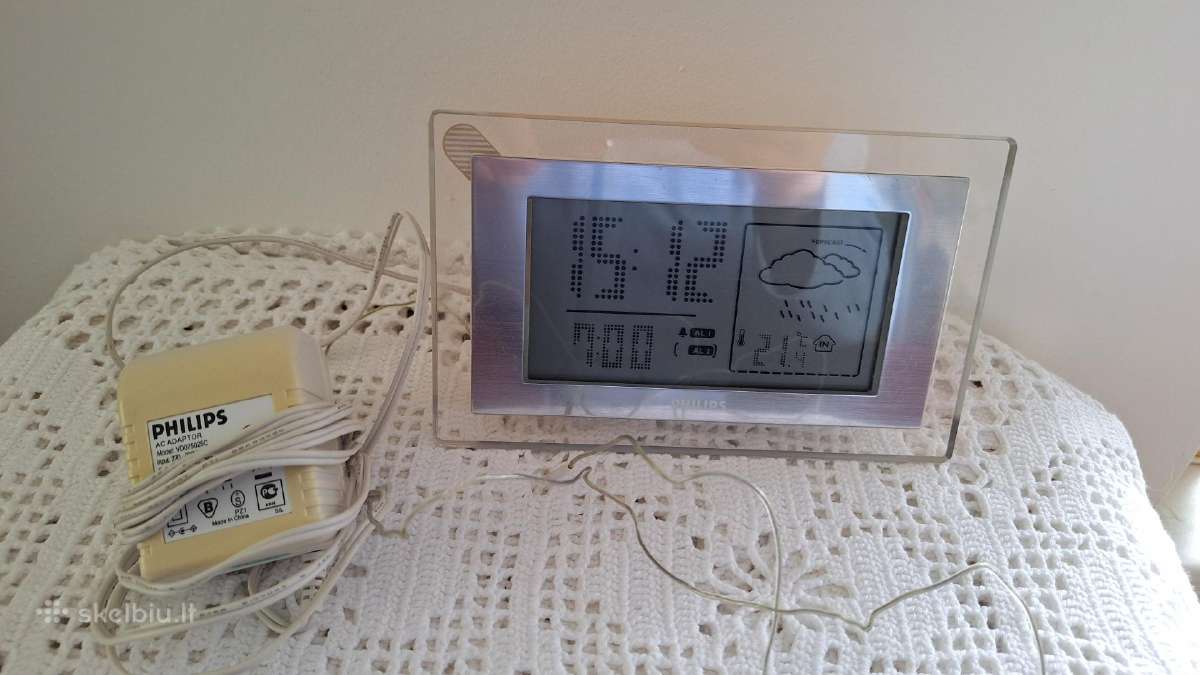 Radijo žadintuvas „Philips Aj210/05“ su orų ir tem