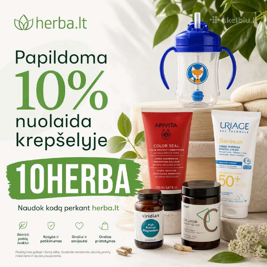 10herba 10% daugkartinis nuolaidos kodas