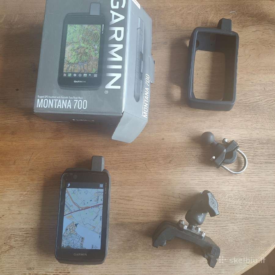 Garmin Montana 700 su Lietuva Topo ir priedais