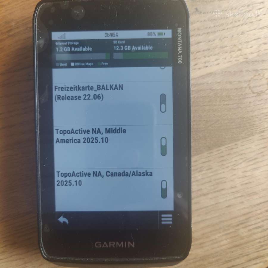 Garmin Montana 700 su Lietuva Topo ir priedais - nuotraukos Nr. 3