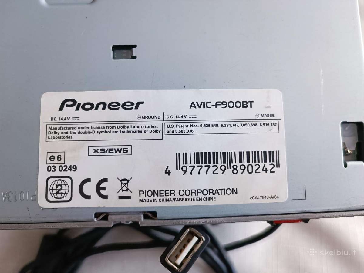 Pioneer Avic-f900bt - nuotraukos Nr. 2