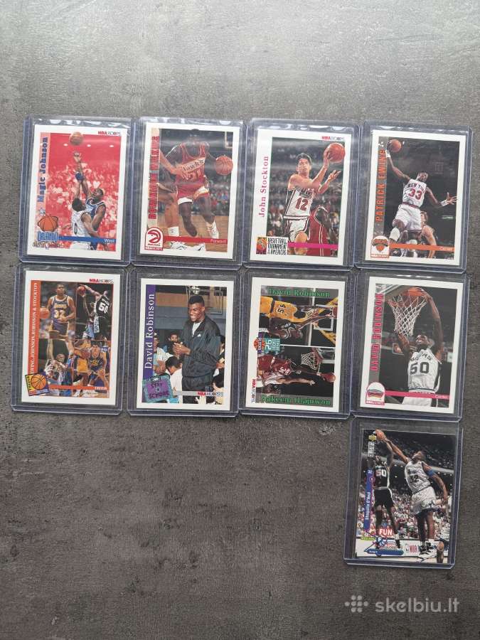 Nba legendų kortelės – 9vnt