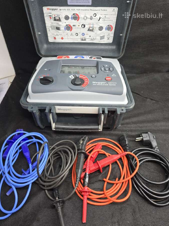 Megger Mit515 Insulation Tester, 250 V Min, 5000 V
