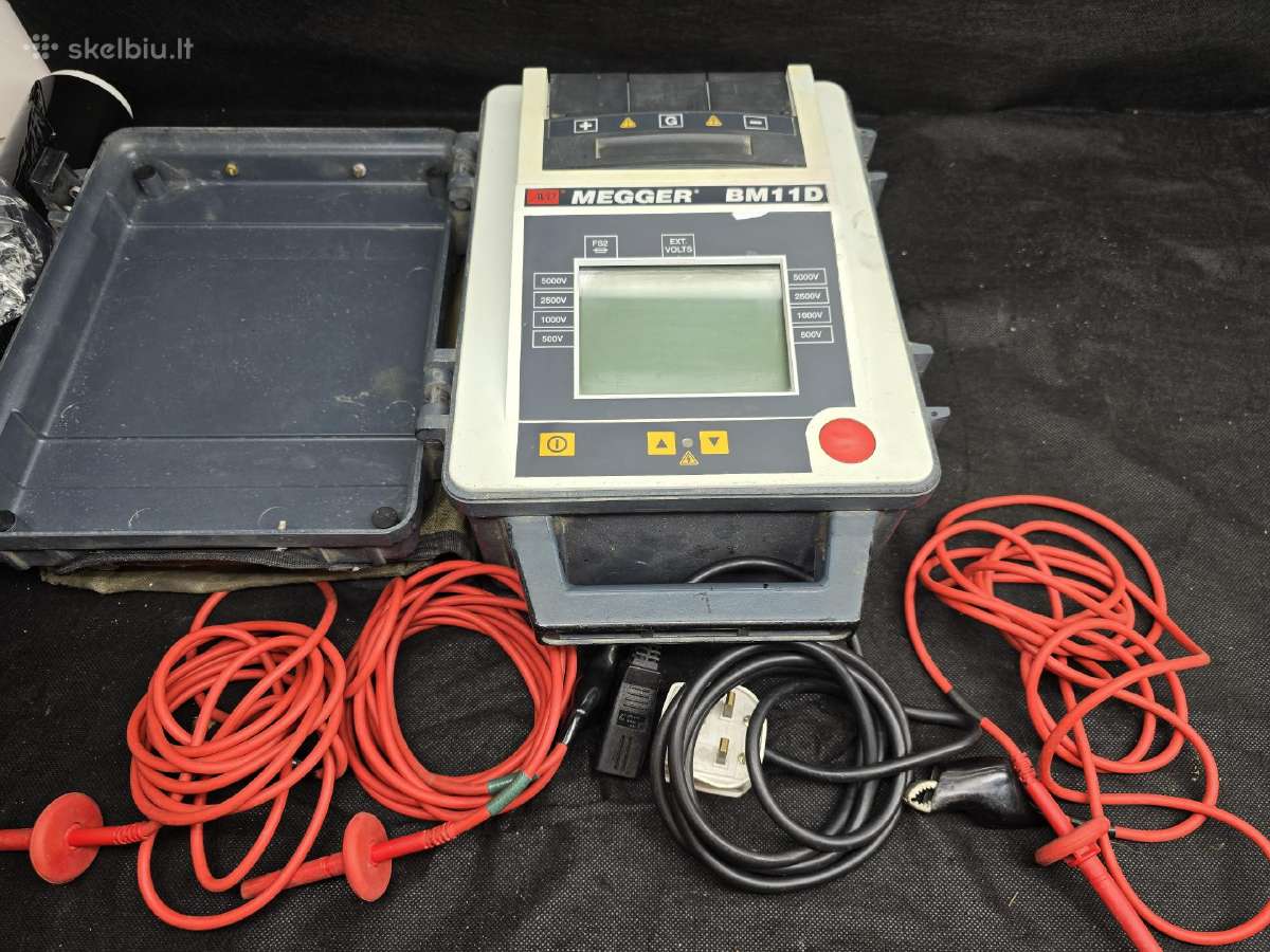 Megger Mit515 Insulation Tester, 250 V Min, 5000 V - nuotraukos Nr. 4
