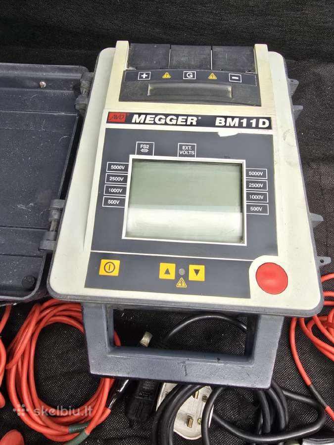 Megger Mit515 Insulation Tester, 250 V Min, 5000 V - nuotraukos Nr. 5