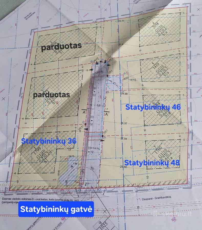 17a sklypas Šlapšilėje, asfaltuota Statybininkų g. - nuotraukos Nr. 2