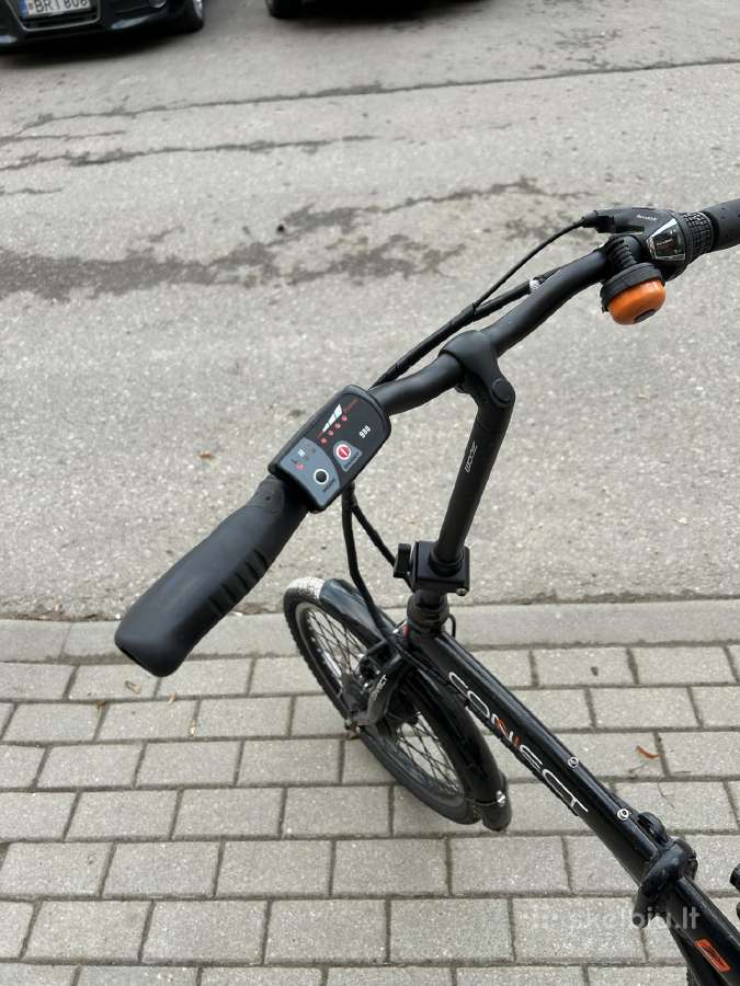 Sulankstomas elektrinis dviratis su baterija