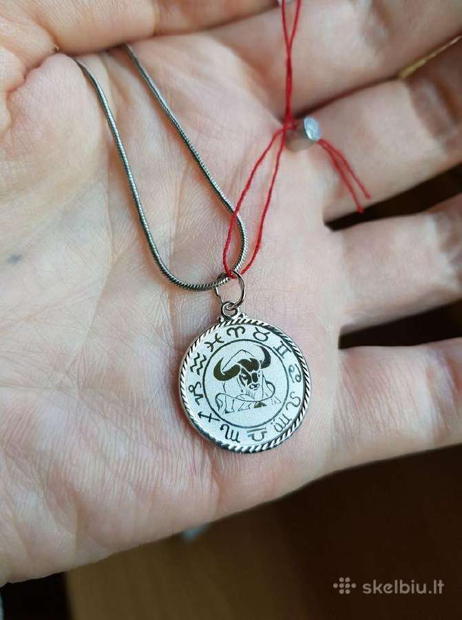 Sidabrine Grandinele su sidabriniu pakabuku Taurus - nuotraukos Nr. 5