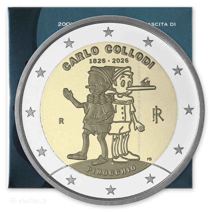 2026 Italijos 2€ monetos! - nuotraukos Nr. 10