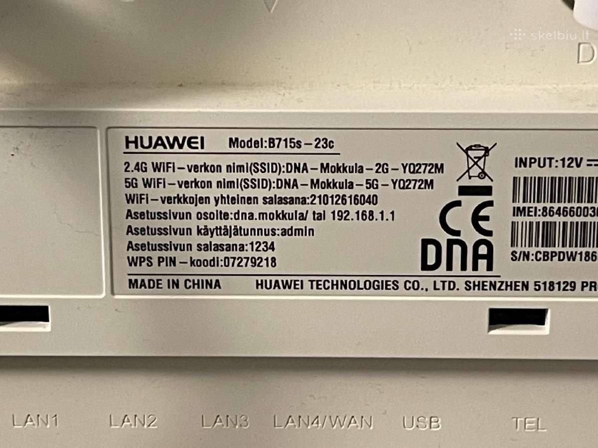 Greitas Huawei 4G modemas - nuotraukos Nr. 2