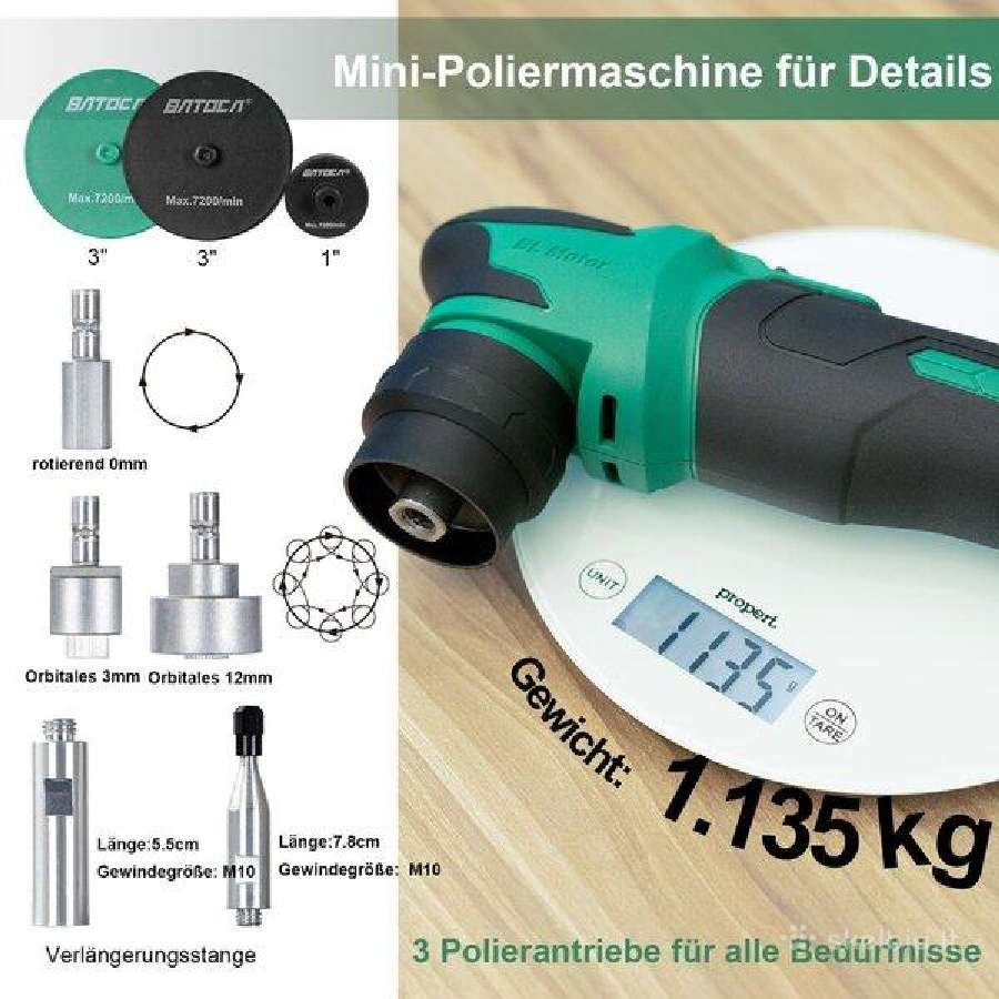 Batoca S4 poliravimo šlifavimo mašinėlė 75mm - nuotraukos Nr. 2