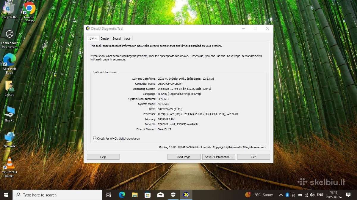 Lenovo Thinkpad T520 15.6 i5 8gb RAM 128ssd - nuotraukos Nr. 8