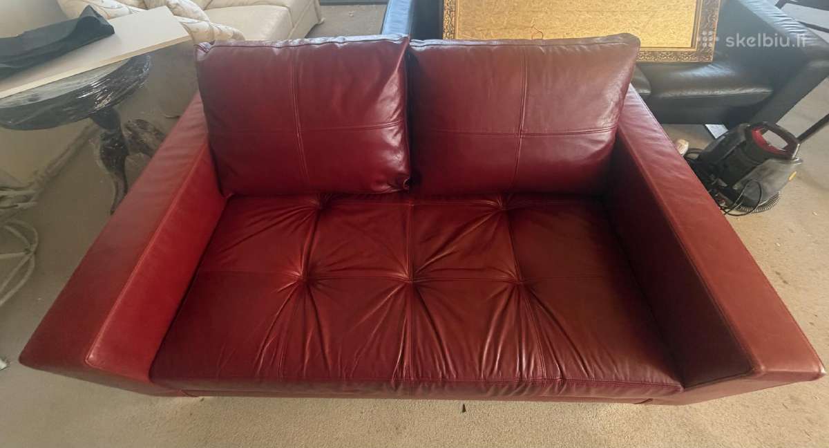 Itališka natūralios odos sofa - nuotraukos Nr. 3