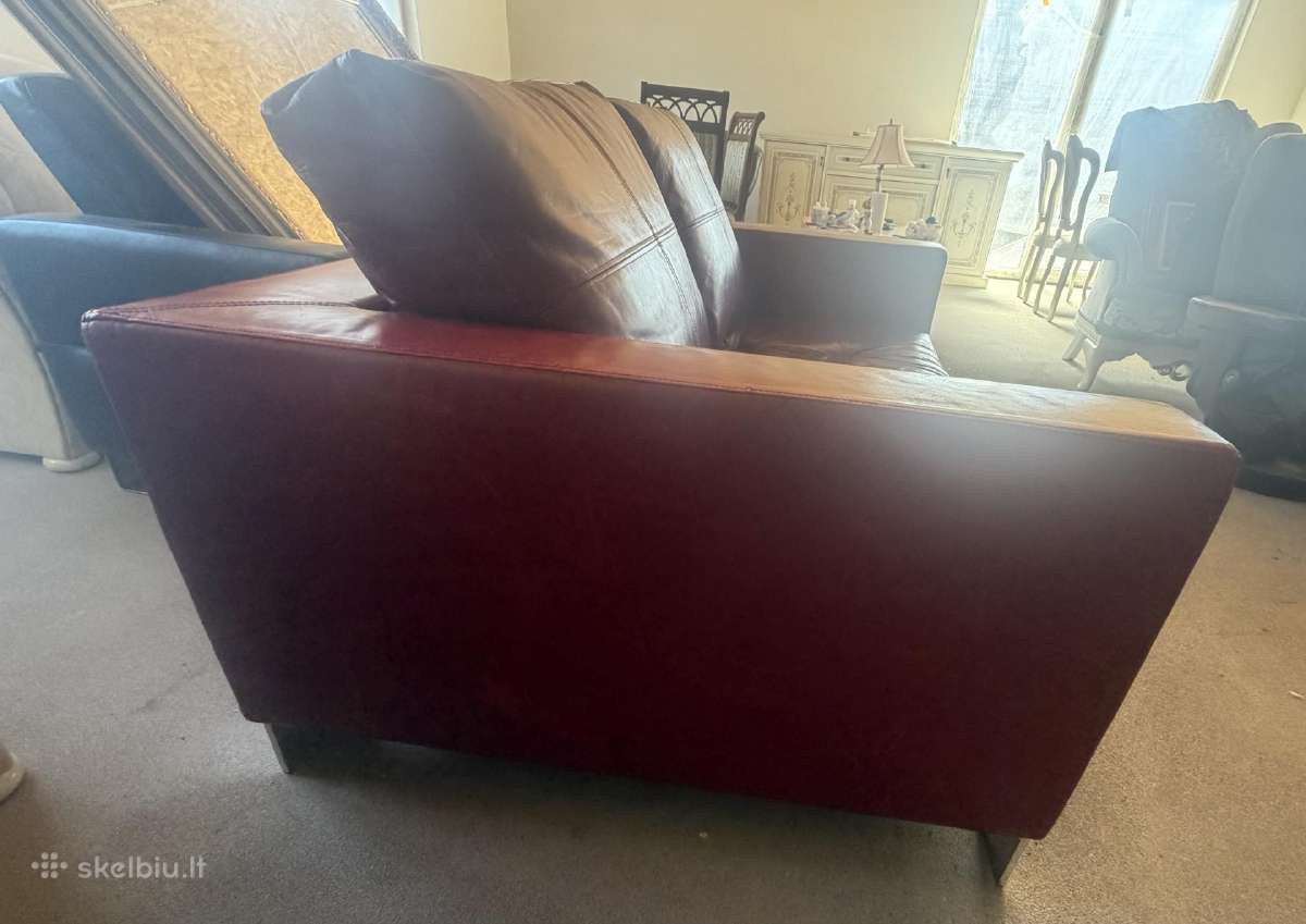 Itališka natūralios odos sofa - nuotraukos Nr. 6