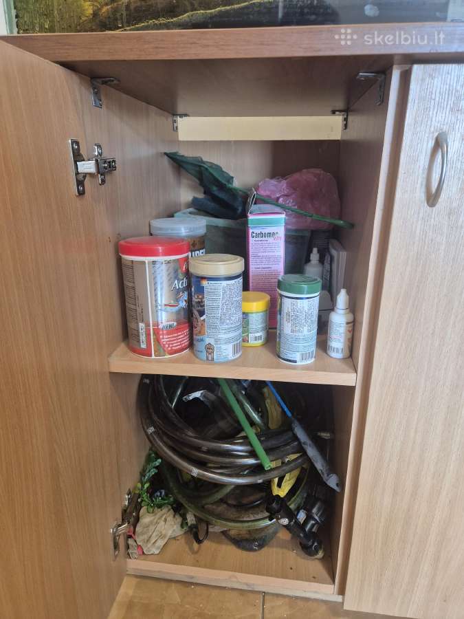 Akvariumas 150l įrengtas su spintele ir įranga - nuotraukos Nr. 3