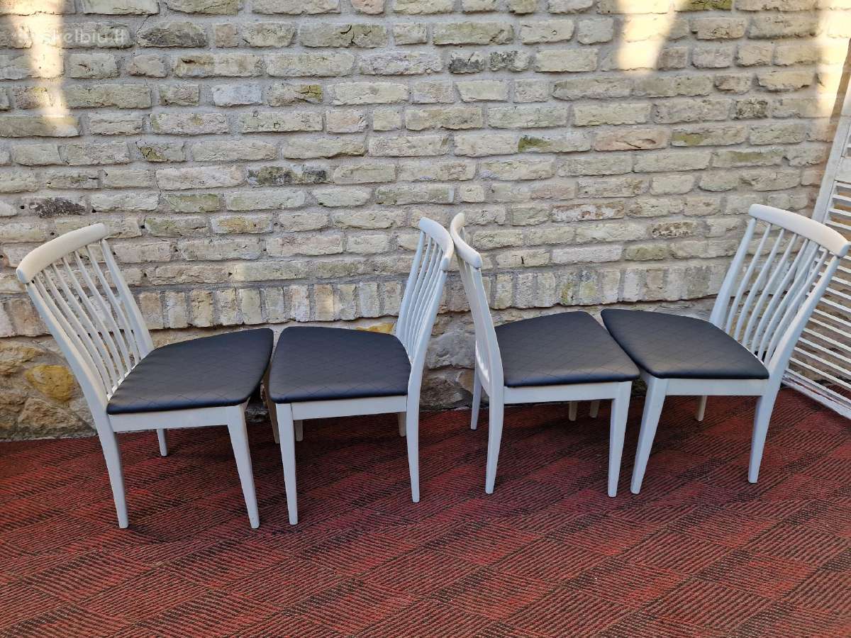 Vintažinės mid century autorinės kėdės "Asko" - nuotraukos Nr. 7