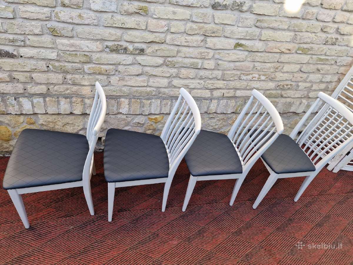 Vintažinės mid century autorinės kėdės "Asko" - nuotraukos Nr. 11