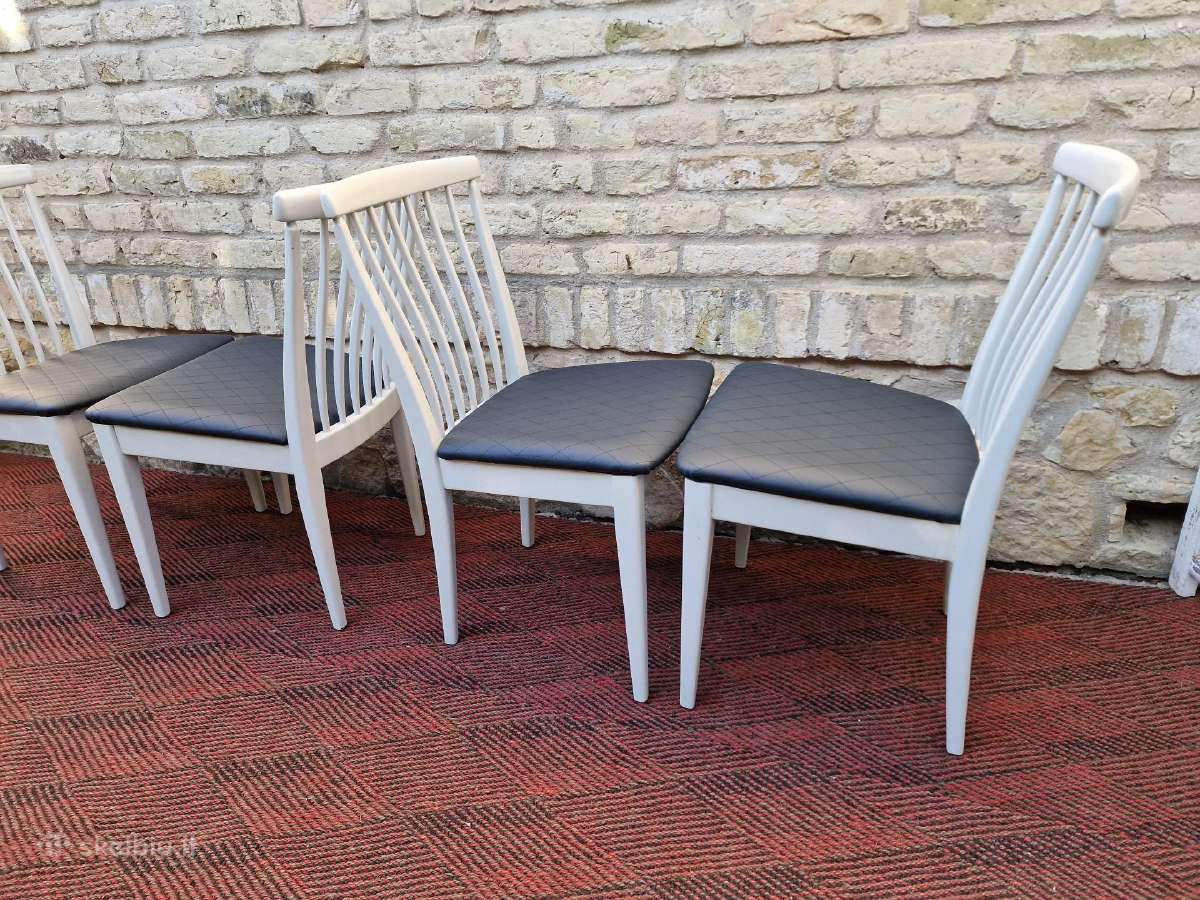 Vintažinės mid century autorinės kėdės "Asko" - nuotraukos Nr. 29