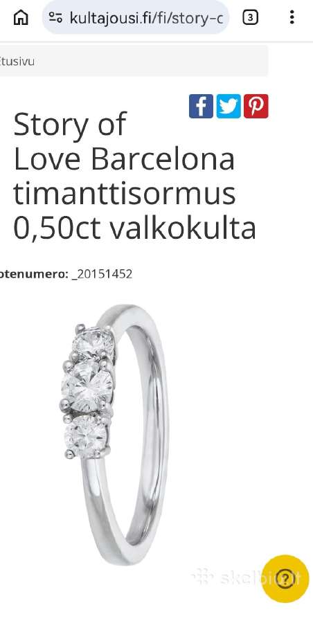 750 sertifikuotas žiedas su 0,50 ct briliantais - nuotraukos Nr. 17